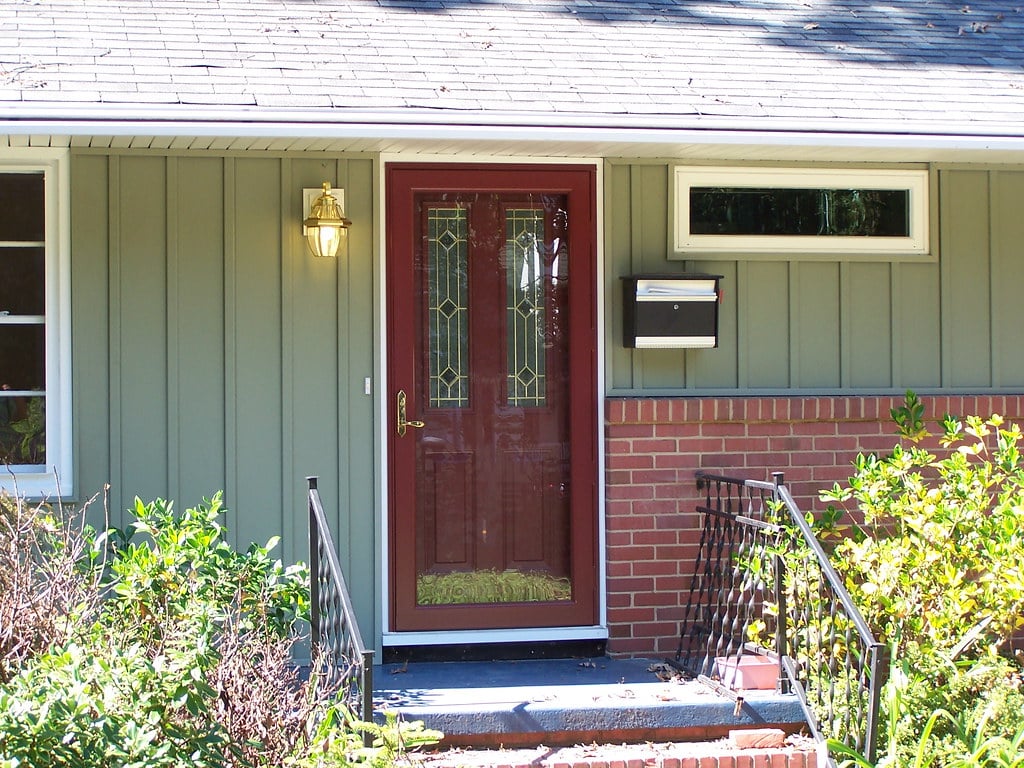 custom full glass entry door